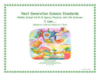 Preview of NGSS I Can Middle School MS Life Physical Earth Space Science Standards Posters