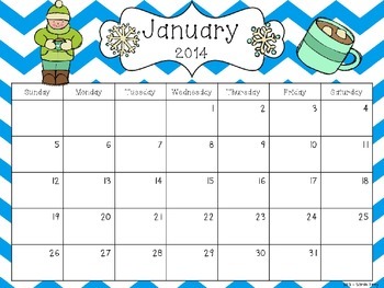 2014-15 Editable Calendar - PowerPoint Version by Sarah Kirby | TpT