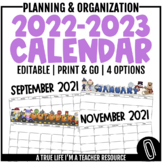 2022-2023 Editable Calendar