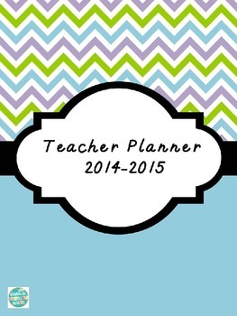 Preview of 2014-2015 Editable Lesson Planner