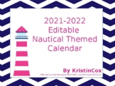 2021-2022 Editable Nautical Calendar