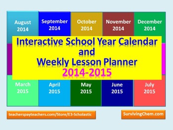 presentation school calendar