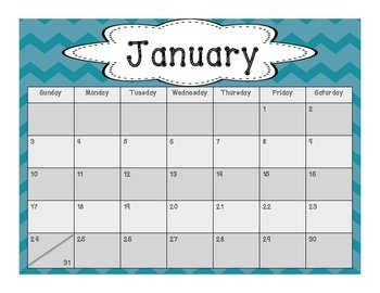 2016 Calendar by Jessica Riedel | TPT