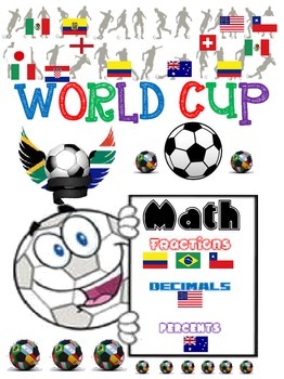 Preview of World Cup Soccer Math Worksheets