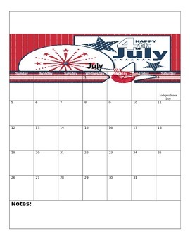 15 16 Editable School Year Calendar Pack July June By Ashley Chabot