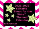 2021-2022 Editable 'Shoot for the Stars' Calendar