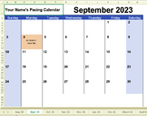 2023-2024 School Year Calendar {editable}