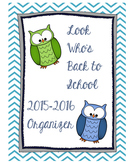 2015-2016 Owl Themed Teacher Planner