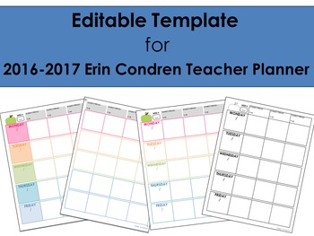 Teacher Planner Stickers-Monthly Layouts for Erin Condren