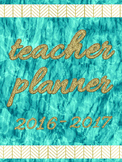 2016-2017 Marble and Gold Teacher Planner