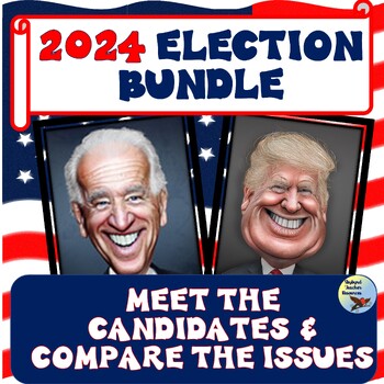 Preview of 2024 Presidential Election Meet the Candidates Bundle Print & Digital