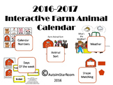 2016 Farm Animal Interactive calendar