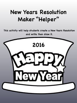 Preview of 2016 New Years Resolution Maker Helper