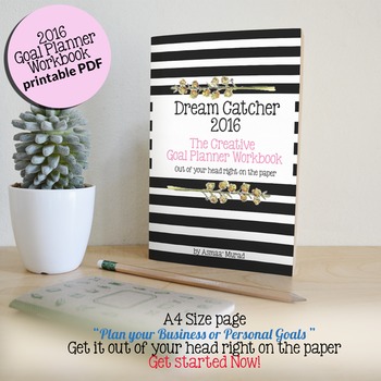 Preview of 2016 Printable Goal Planner Workbook