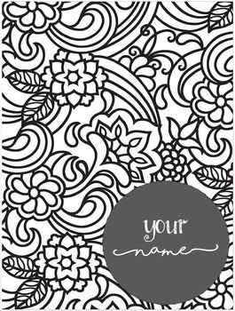Preview of 2017-2018 Editable Black & White Planner
