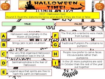 Spooky Month Quizzes