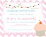 Journeys Kindergarten ALL Units (1-6)  All Lessons 1-30 WT