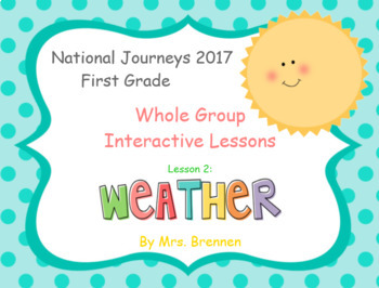 Preview of 2017 National Journeys First Grade - SMART Board Lesson 2