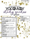 2017 Reading Wonders 4th Grade Vocabulary Lists {Entire Year}
