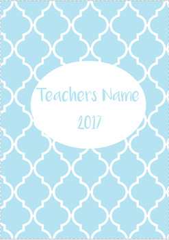 Preview of 2017 Teacher Planner/Diary