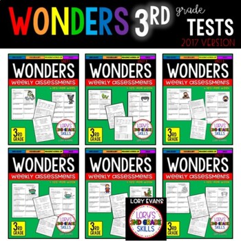 Preview of WONDERS Tests 3rd Grade Units 1-6