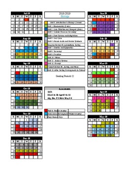 Preview of 2018-19 Biology Unit Pacing Document