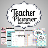 2023-2024 Teacher Planner w/ Editable Covers!