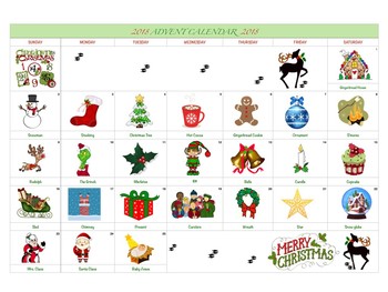 2018 Advent Calendar by The Busy Bee Studio | TPT