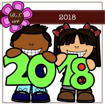 Preview of 2018 Digital Clipart (color and black&white)