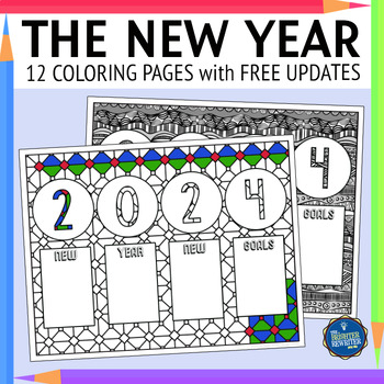 Preview of New Year 2024 Coloring Pages