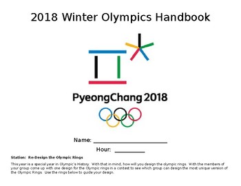 Preview of 2018 Pyeongchang Winter Olympics Workbook