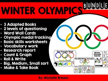 Preview of 2018 Winter Olympics BUNDLE (SPED, Autism)