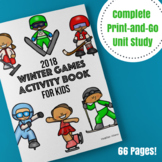 2018 Winter Olympics Complete Unit Study - 60+ Worksheet Pages!