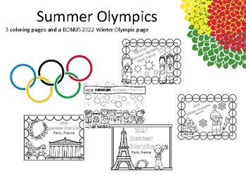 2020 summer olympics coloring pages by teaching kiddos 1 tpt