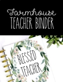 Farmhouse Teacher Binder