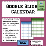 Google Slides Calendar