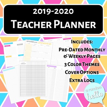 Preview of [PAST] 2019-2020 Teacher Planner | Ideal for Secondary