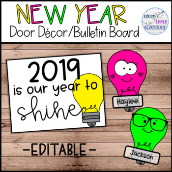 2019 Our Year to Shine - Door Decor/Bulletin Board by Every Little ...