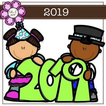 Preview of 2019 digital clipart (color and black&white)
