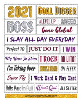 Vision Board Word Art: Over 300 Word Art Quotes to Cut and Past on