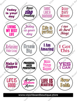 NATURAL Collection cut out or stickers for vision boards printable spiritual