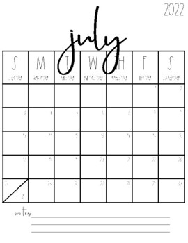2020-2021 Blank Calendars FREEBIE! by Tami Teaches ...