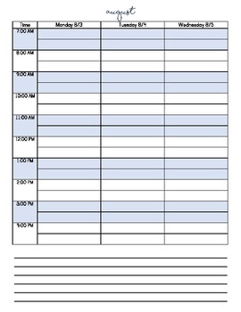 2020-2021 Daily Appointment Calendar by Andrea Fuller | TpT