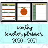 2020-2021  Earthy Tones Teacher Planner - Printable & Digital Planner
