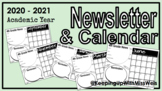 2020-2021 Parent/Student Newsletters and Calendar