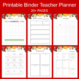 2020-2021 Printable Binder Teacher Planner Pages (FREE)