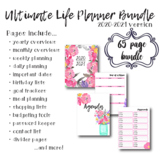 2020-2021 Printable Life Binder: Schedules, Budget, Goals, Lists & more! *floral