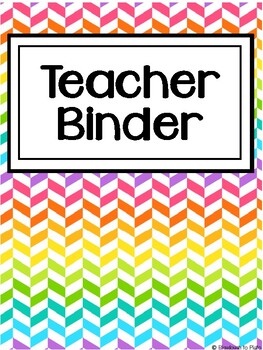 Preview of 2020-2021 Teacher Binder