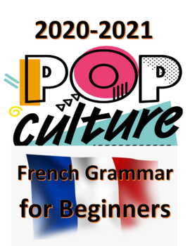 Preview of 2020-21 Pop culture French Present tense verb exercises (ER verbs, Etre, Avoir)