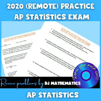 Preview of 2020 AP Statistics Practice Exam